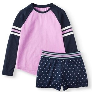 NEW (WN) Girls shorts sleep 2 pieces set size 7/8